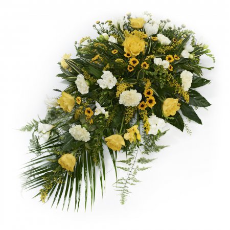 Yellow Single Ended Casket Spray